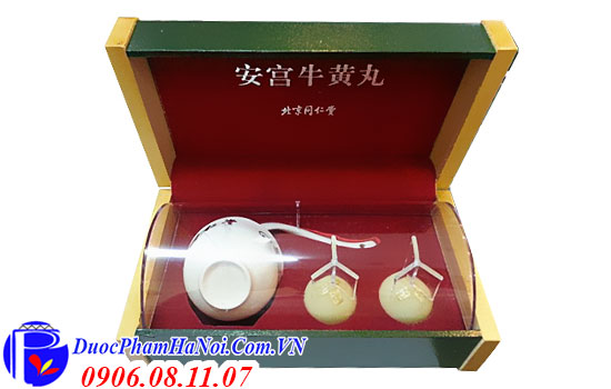 Angong Niuhuang Wan hộp gỗ 2 viên