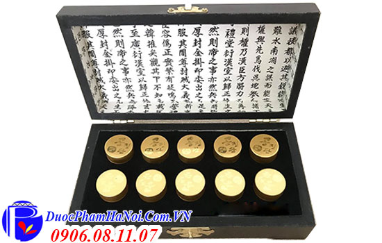 An cung hộp gỗ 10 viên