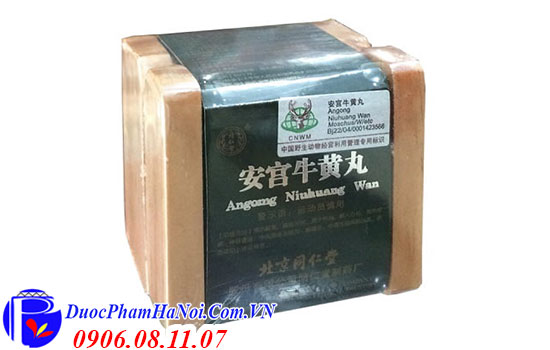 An cung ngưu hộp gỗ xanh Angong Niuhuang Wan 1 viên