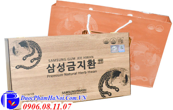 An cung ngưu hoàng SamSung Gum Jee Hwan hộp gỗ 60 viên
