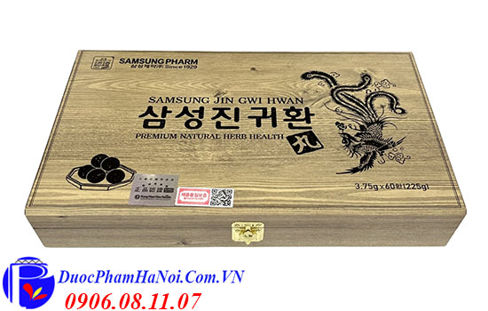 Bổ não SamSung Jin Gwi Hwan hộp gỗ 60 viên