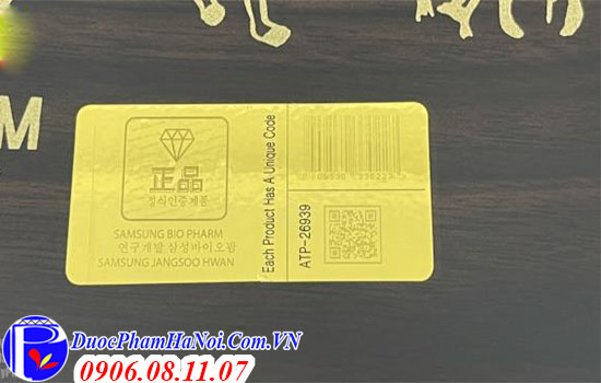Samsung Jangsoo Hwan 60 viên chính hãng Hàn Quốc