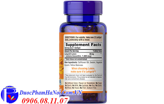 Puritan's pride lutigold lutein 40mg