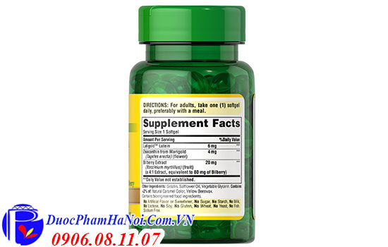 Puritan's pride herba vision gold 60 viên