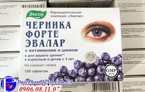 Bổ mắt việt quất Nga Blueberry Forte