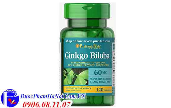 Puritan Pride Ginkgo Biloba 60mg 120 viên