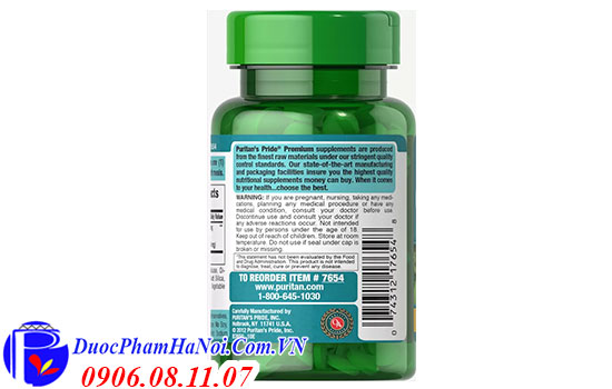Puritan Pride Ginkgo Biloba 60mg 120 viên