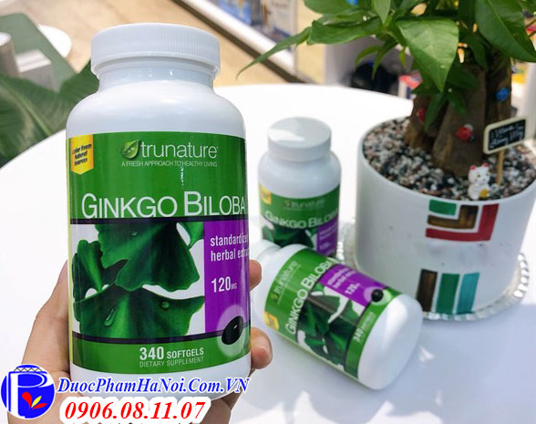 Ginkgo biloba 120mg trunature của Mỹ 340 viên