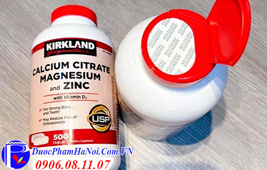 Kirkland Calcium Citrate Magnesium And Zinc 500 Viên Của Mỹ