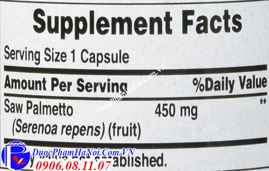 Saw Palmetto 450mG