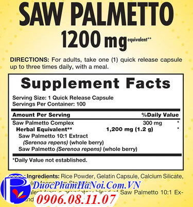 Sundance Saw Palmetto 1200 mg
