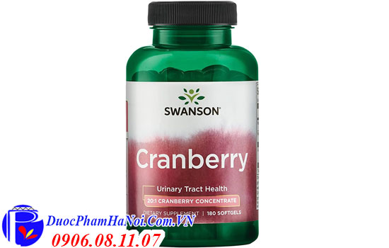 Thuốc Cranberry Của Mỹ Swanson Hỗ Trợ Viêm Đường Tiết Niệu