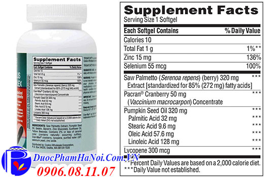 Trunature prostate plus health complex