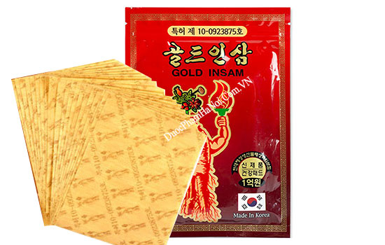 Cao Dán Hồng Sâm Gold Insam Hàn Quốc Mua 5 Tặng 1