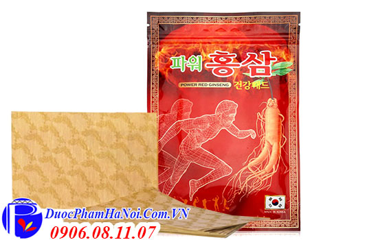 Cao dán sâm đỏ Hàn Quốc Power red ginseng