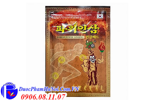 Cao dán Korean Power Ginseng Hàn Quốc