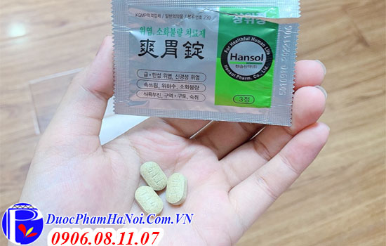 Thuốc dạ dày Hàn Quốc màu xanh Hansol 60 gói