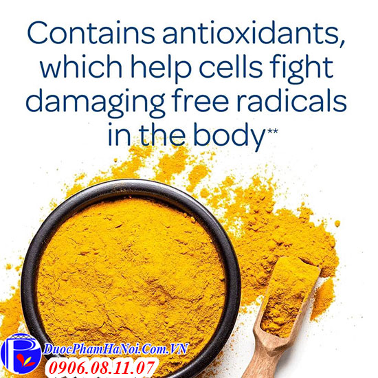 Puritan's pride turmeric curcumin 500mg 180 viên