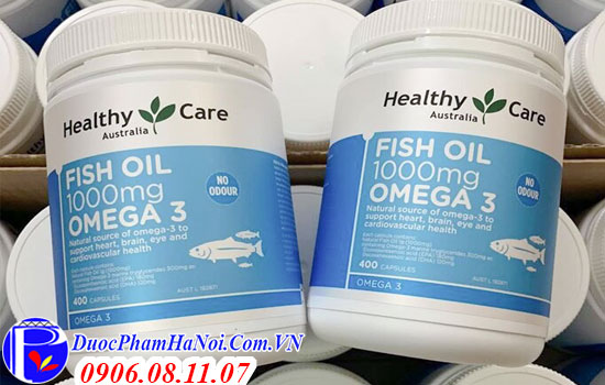 dầu cá omega 3 healthy care 400 viên