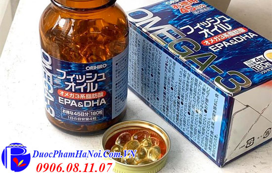 Dầu Cá Omega 3 Orihiro Nhật Bản 180 Viên