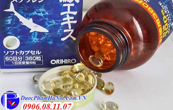 Dầu gan cá mập Squalene Orihiro 390 viên Nhật Bản