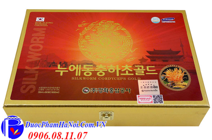 Nước Đ&ocirc;ng Tr&ugrave;ng Hạ Thảo Kanghwa Health Bio Silkworm Cordyceps Gold