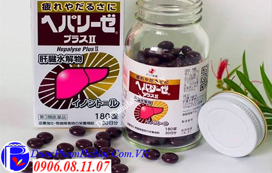 Bổ gan trắng Nhật Hepalyse Plus II 180 viên