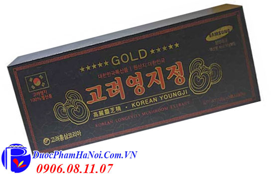 cao linh chi hộp gỗ đen Hàn Quốc