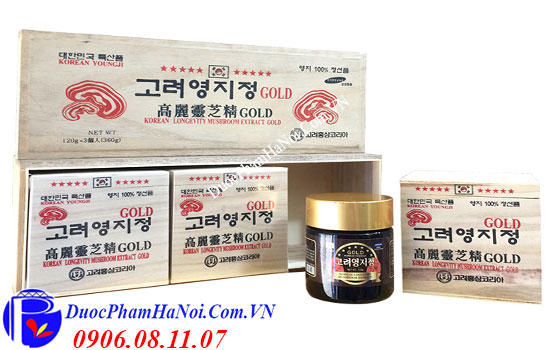 Cao linh chi hộp gỗ trắng Hàn Quốc