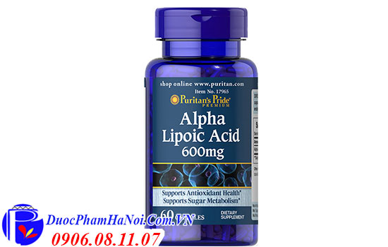 Puritan's pride alpha lipoic acid 600mg 60 viên