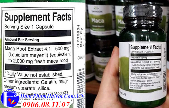 Swanson Maca 500mg 60 viên