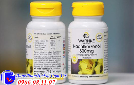 Tinh dầu hoa anh thảo đức warnke nachtkerzenol 500mg