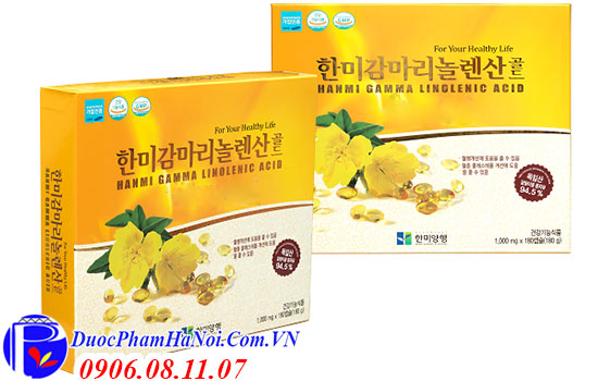 Tinh Dầu Hoa Anh Thảo Hàn Quốc 180 Viên Hanmi Gamma Linolenic Acid