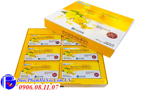 Tinh Dầu Hoa Anh Thảo Hàn Quốc 180 Viên Hanmi Gamma Linolenic Acid