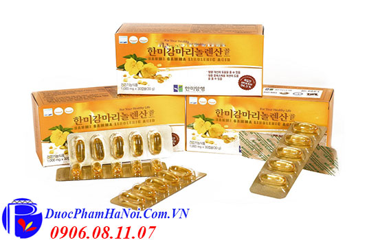 Tinh Dầu Hoa Anh Thảo Hàn Quốc 180 Viên Hanmi Gamma Linolenic Acid