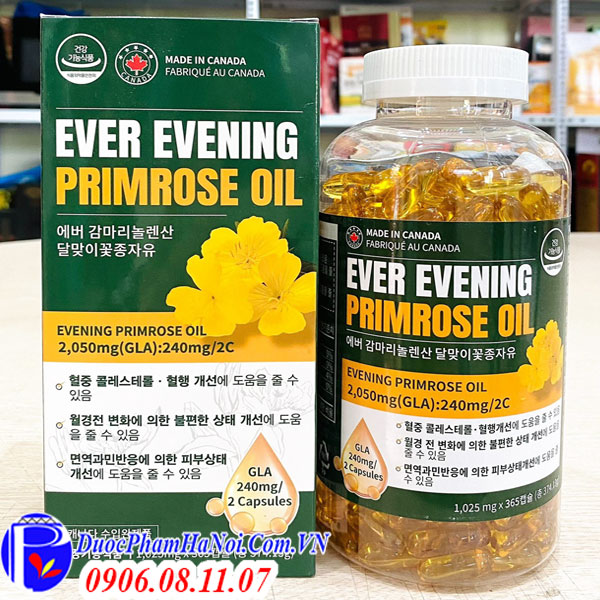 Tinh Dầu Hoa Anh Thảo Hàn Quốc 365 Viên Ever Evening Primrose Oil