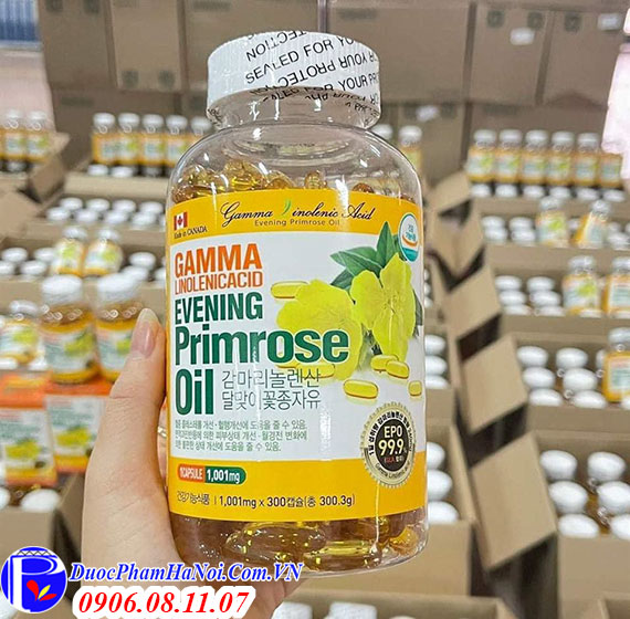 Tinh dầu hoa anh thảo Hàn Quốc hộp màu vàng 300 viên