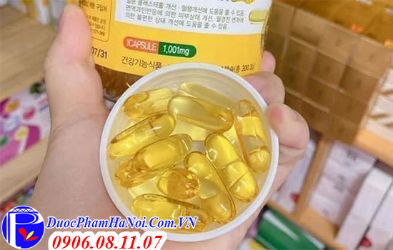 Tinh dầu hoa anh thảo Hàn Quốc hộp màu vàng 300 viên