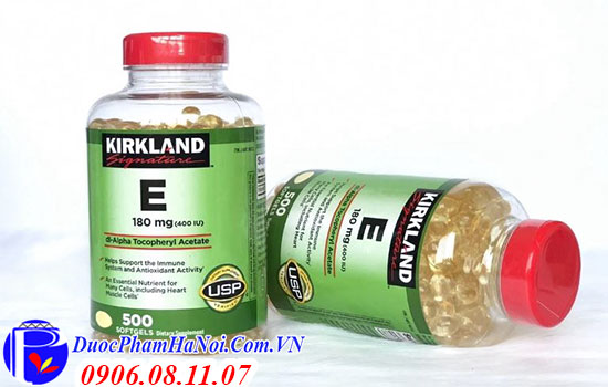 Vitamin E Kirkland 400iu 500 Viên Chính Hãng Của Mỹ