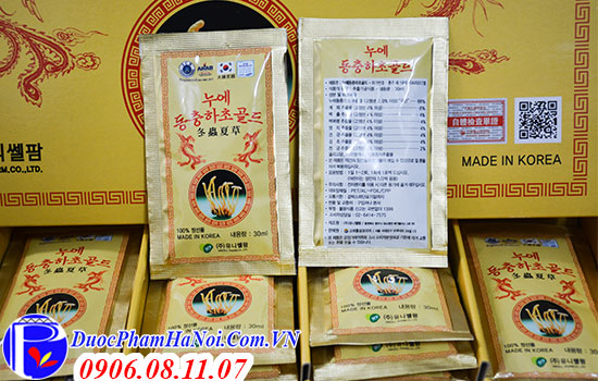 Đông trùng hạ thảo Korean Silkworm Dong Chung Ha Cho Gold