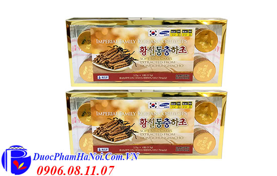 Imperial Family Korean Cordyceps hộp 10 viên chính hãng Hàn Quốc