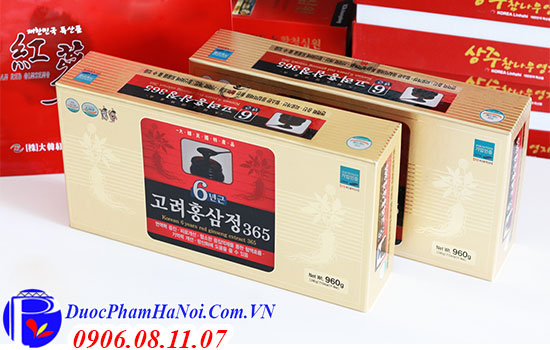Cao hồng sâm 365 hộp 4 lọ