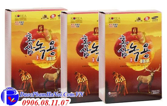 Hồng Sâm Nhung Hươu Hàn Quốc Korean Red Ginseng Deer Horn Juice 