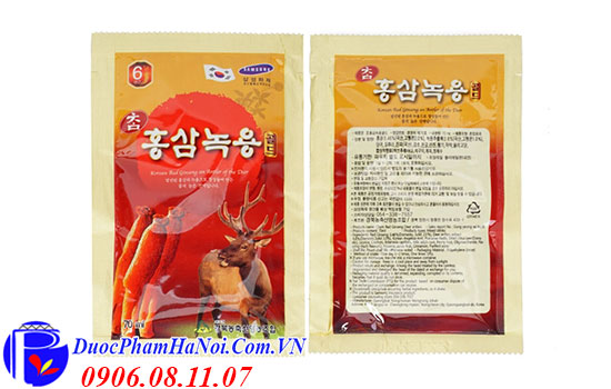 Hồng Sâm Nhung Hươu Hàn Quốc Korean Red Ginseng Deer Horn Juice 