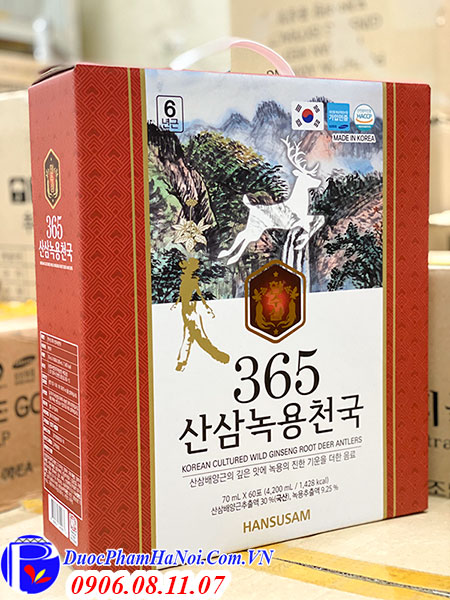 Nước Hồng Sâm 365 Hansusam Dạng Gói