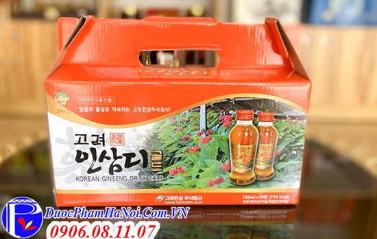 Nước hồng sâm có củ Korean Ginseng Drink Gold