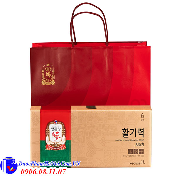 Korean red ginseng vital tonic 20ml x 10 ống