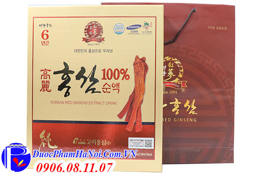 Nước Hồng Sâm Nguyên Chất Korean Red Ginseng Extract Drink