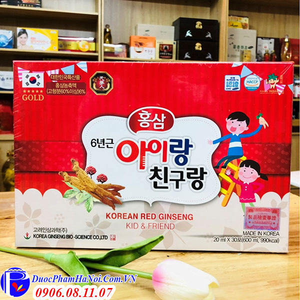 Hồng Sâm Trẻ Em Hươu Cao Cổ Korean Red Ginseng Kid & Friend