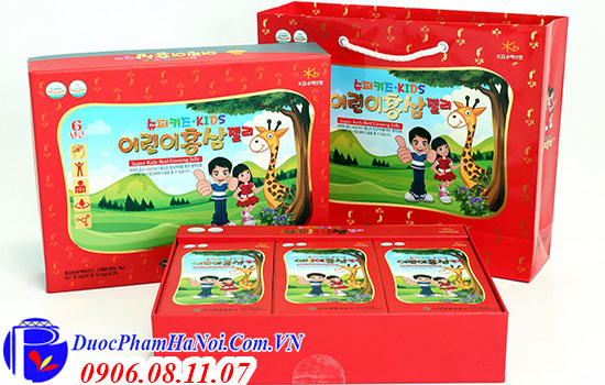 Thạch sâm Hàn Quốc cho bé Super Kids Red Ginseng Jelly